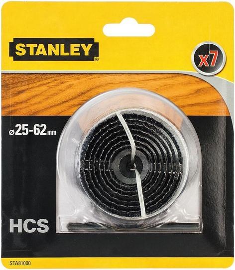 Actual product image Stanley 7 brocas de campana de acero al carbono para madera (25, 32, 38, 45, 50, 56, 62 mm)