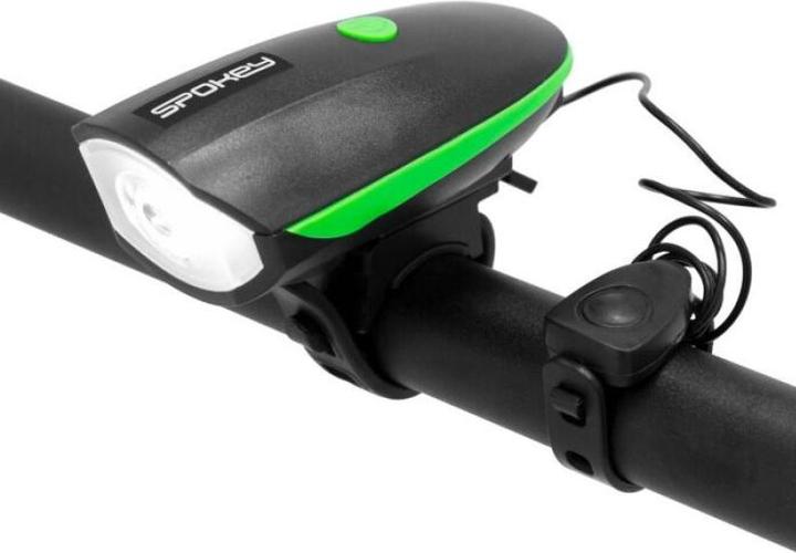 Actual product image Spokey Raini bicycle light with horn