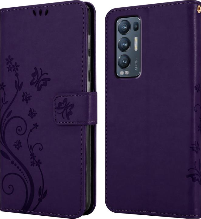 Image du produit Cadorabo Pochette Flower Book (Oppo Find X3 Neo)