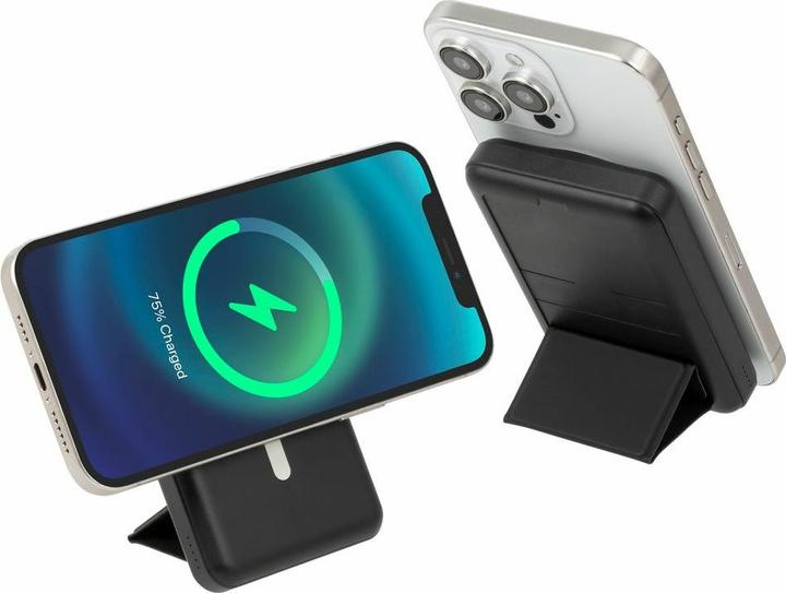 Immagine prodotto Rivacase VA2604 Powerbank wireless Magsafe Qi 15W, batteria esterna con caricatore rapido QC/PD 20W 10000 mAh (10000 mAh, 20 W, 18.50 Wh)