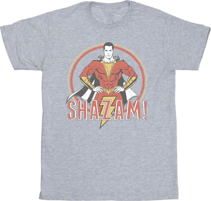 Shazam Retro Circle Distressed TShirt Jungen