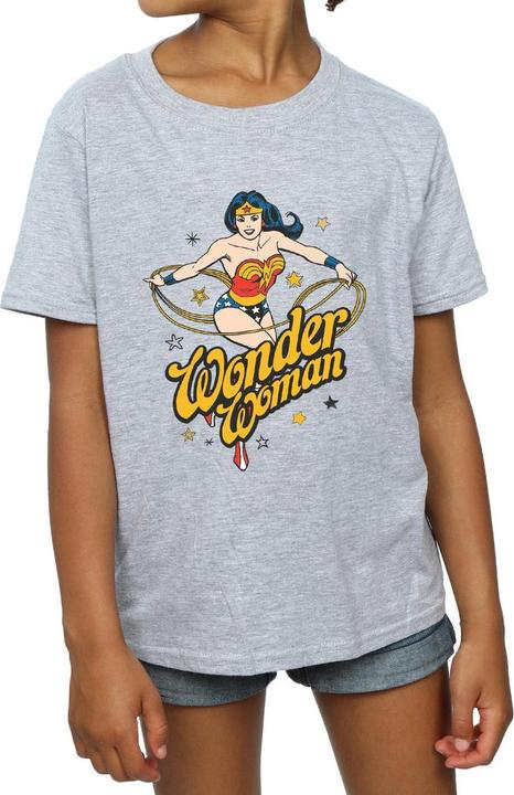 Immagine prodotto Wonder Woman Stars Maglietta Ragazze (140, 146)