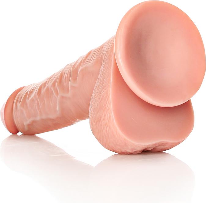 Actual product image RealRock Straight Realistic Dildo with Balls and Suction Cup - 12"/ 30,5 cm