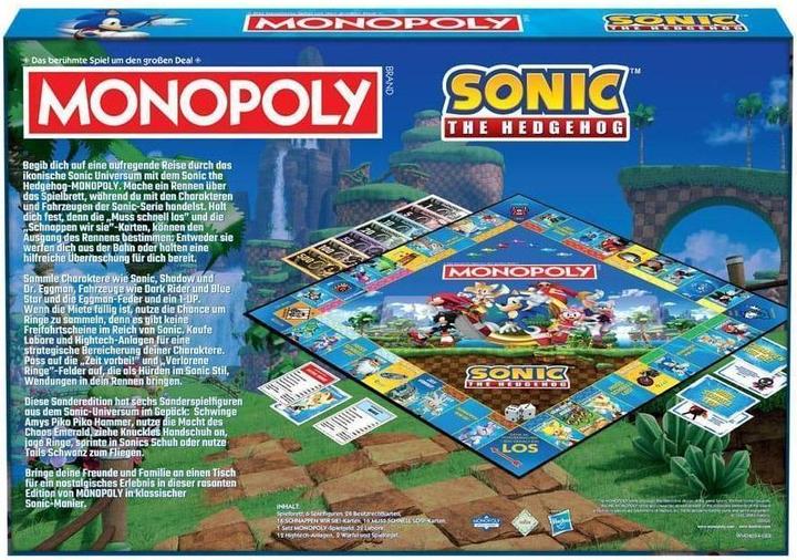 Actual product image Winning Moves Monopoly board game Sonic the Hedgehog *German version* (German)