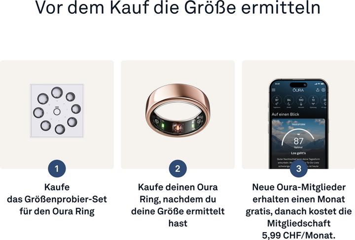 Produktbild Oura Ring Gen3 Horizon (11, Rosegold)