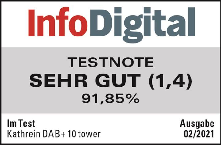 Produktbild Kathrein DAB+ 10 tower schwarz (DAB+, Bluetooth)