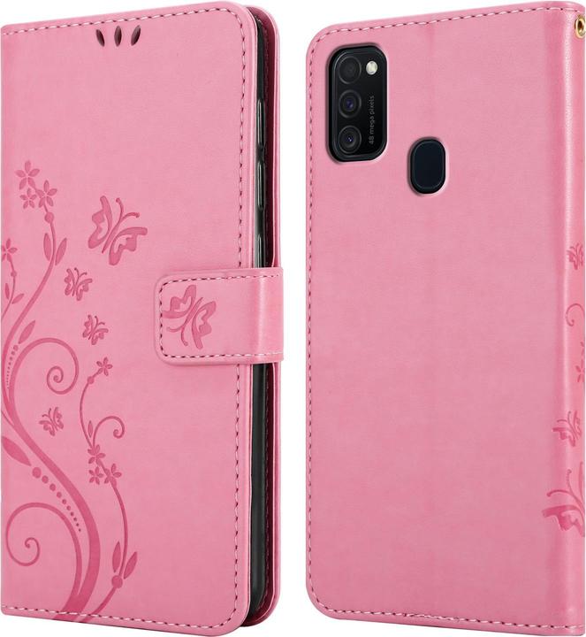 Produktbild Cadorabo Flower Book Cover (Samsung Galaxy M30s, Samsung Galaxy M21)