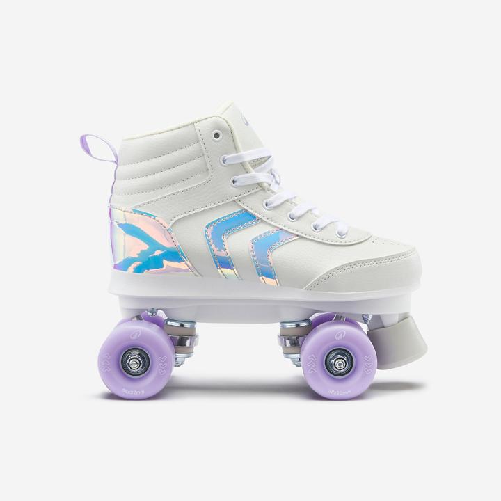 Actual product image Oxelo Roller skates - Quad 100 purple (36)