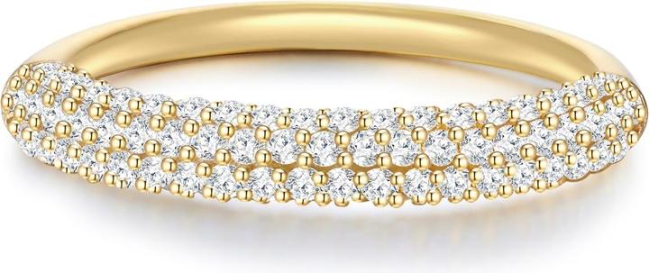 Actual product image Glanzstücke München Ladies Sterling Silver Cubic Zirconia Yellow Gold - 28991 (50, 925 Silver)