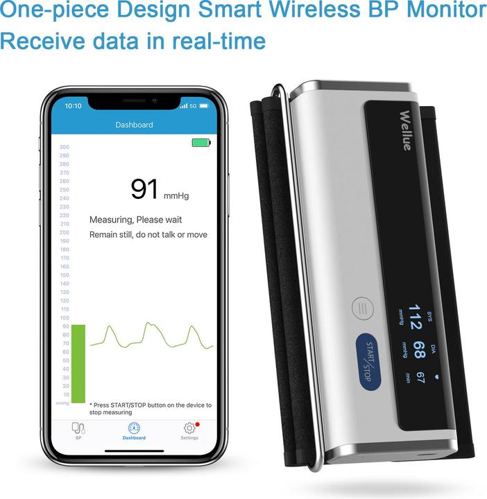 Actual product image ViatomTech BP2A Bluetooth upper arm bp monitor (Blood pressure monitor upper arm)