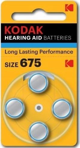 Kodak Hearing Aid 675 - Einwegbatterie - Zink-Luft - 1,45 V - 4 Stück(e) - 650 mAh - 0 (4 Stk., 675, 650 mAh)