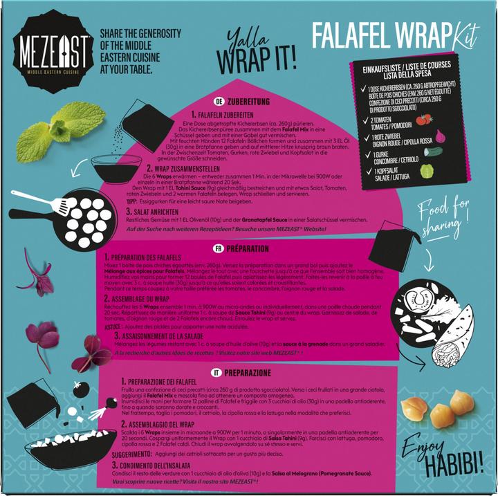 Produktbild Mezeast Falafel Wrap Kit (420 g)