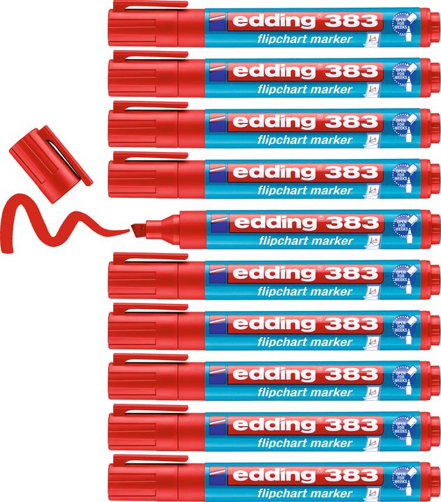 Produktbild Edding Flipchart Marker 383 (Rot, 5 mm, 1 x)