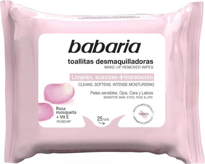 Produktbild Babaria Rosehip Makeup Remover Wipes - 25 Count (Make-Up Entferner)