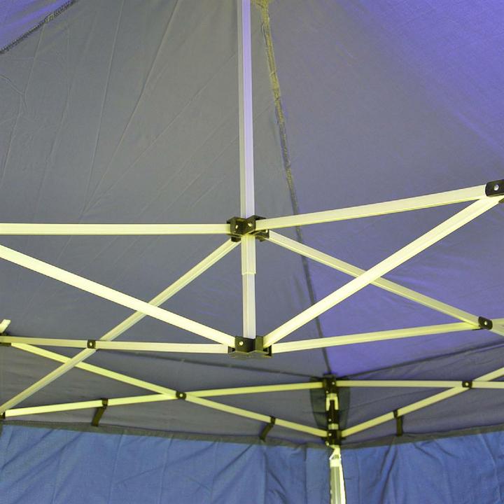 Actual product image VCM PROFI Falt Pavillon Partyzelt mit 2 Seitenteilen 3x3m blau wasserdichtes Dach (300 cm, 300 cm)