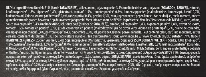 Nährwerte und Zutaten Knorr Asia Specials Teriyaki Style Noodles (135 g)