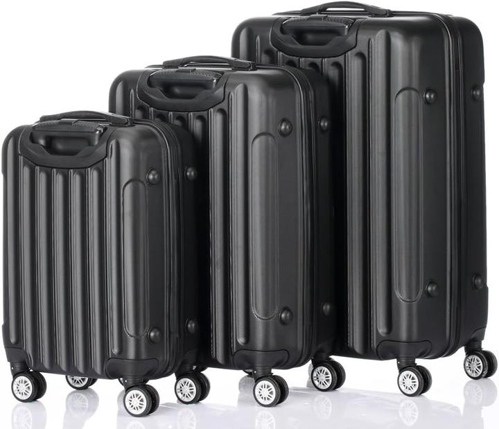 Actual product image Leadzm Set of 3 suitcases (Hand luggage (up to 50 litres), M (50 - 90l), L (90 - 115l))