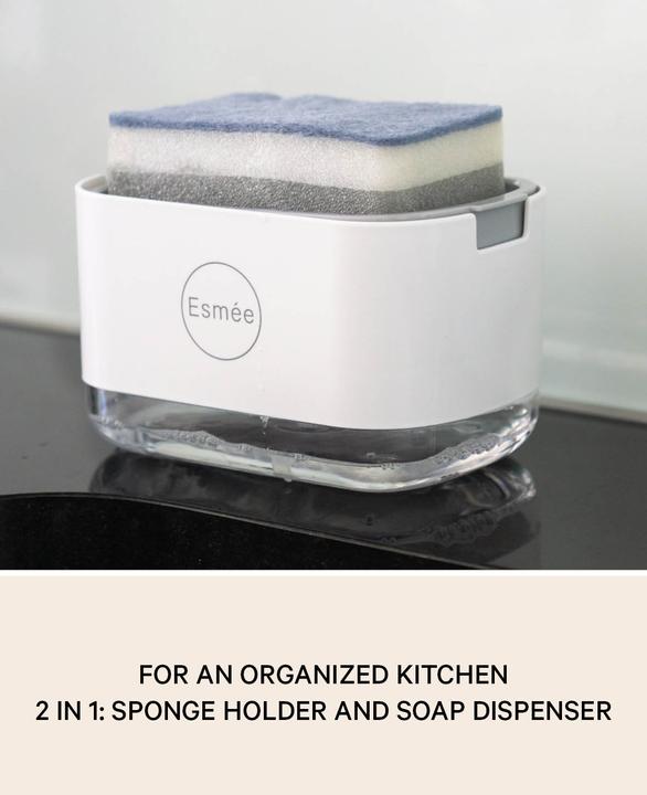 Produktbild Esmée 2 in 1 Schwammhalter und Spülmittelspender