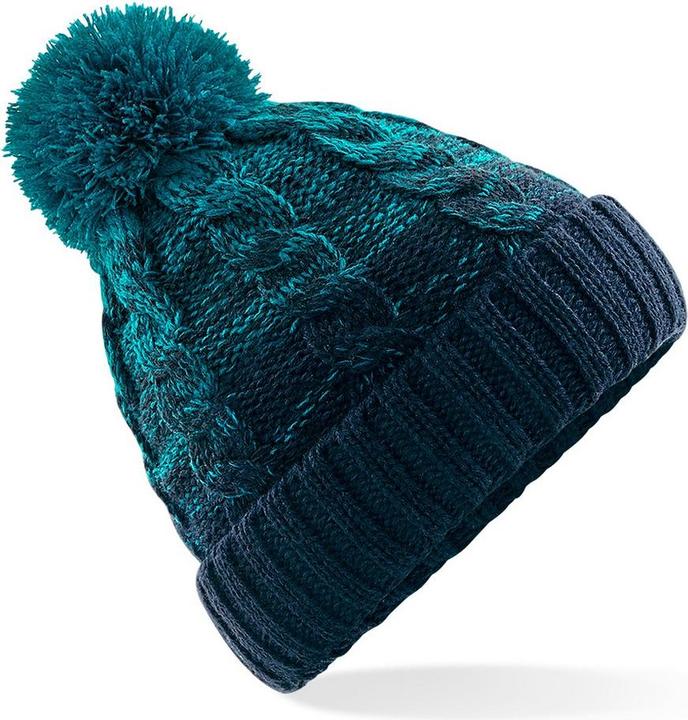Beechfield Bommelmütze mit Farbverlauf (One Size)
