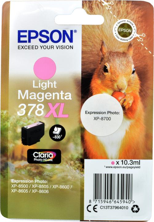 Actual product image Epson 378XL Claria Photo HD (PM)