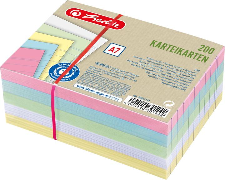 Herlitz Fiche (A7, 180 g/m², 200 x)