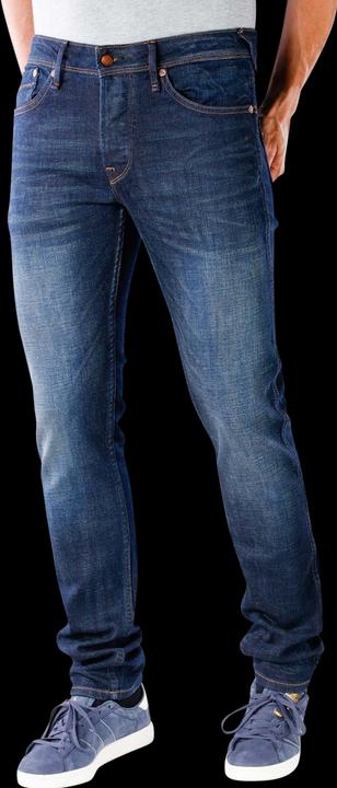 Actual product image Pepe Jeans Hatch Slim 12oz worn in cross denim (W30/L34)
