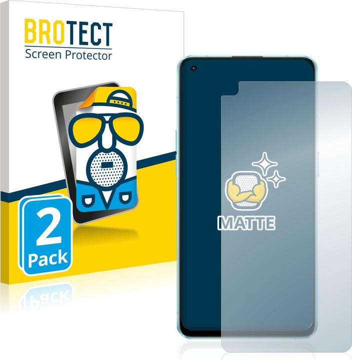 Produktbild BROTECT Entspiegelungs-Schutzfolie Displayschutz Matt (2 Stück, Oppo Reno 6 5G)