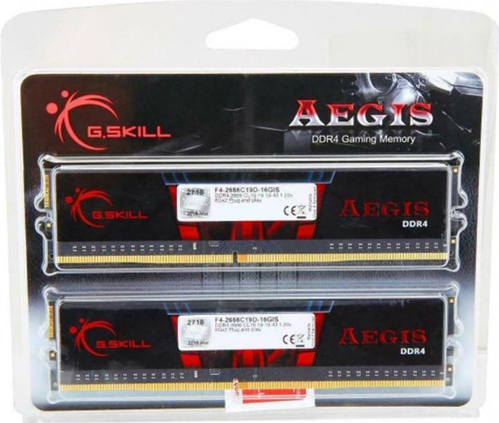 Actual product image G.Skill Aegis (2 x 8GB, 2666 MHz, DDR4-RAM, DIMM)