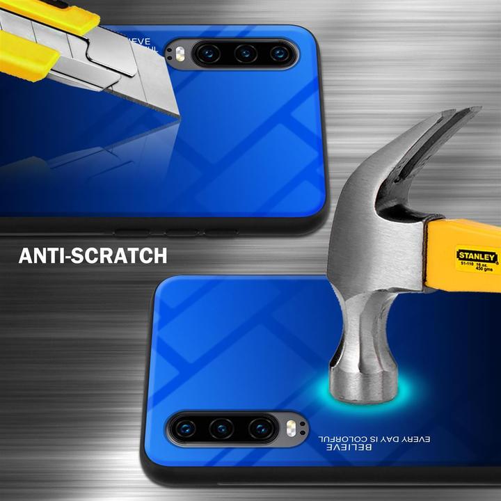 Produktbild Cadorabo TPU 2 Farben Glas Cover (Huawei P30)