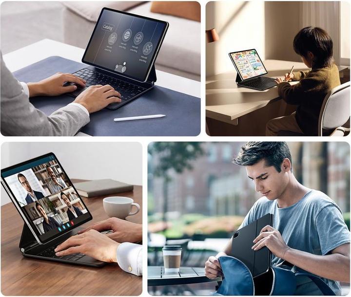 Actual product image Dux Ducis MK Series Keyboard Case (US, iPad Pro 12.9 2022 (6th Gen), iPad Pro 12.9 2021 (5th Gen), iPad Pro 12.9 2020 (4. Gen))