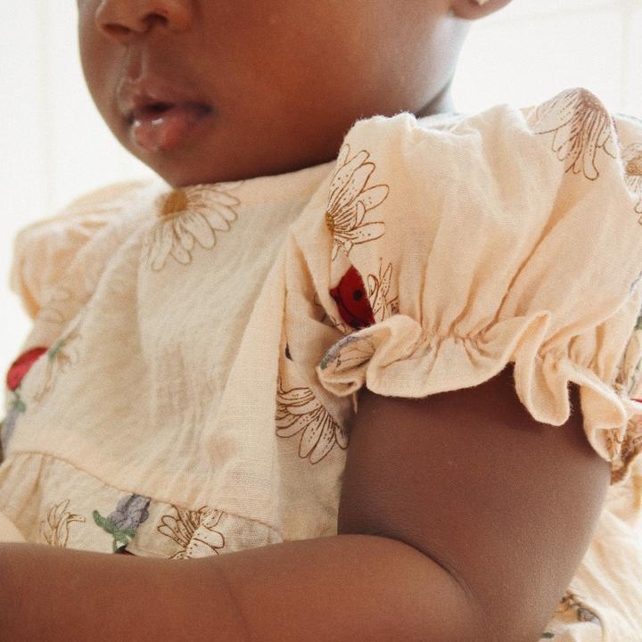 Actual product image Konges Slojd Vida with puff sleeves Ladybug (80)