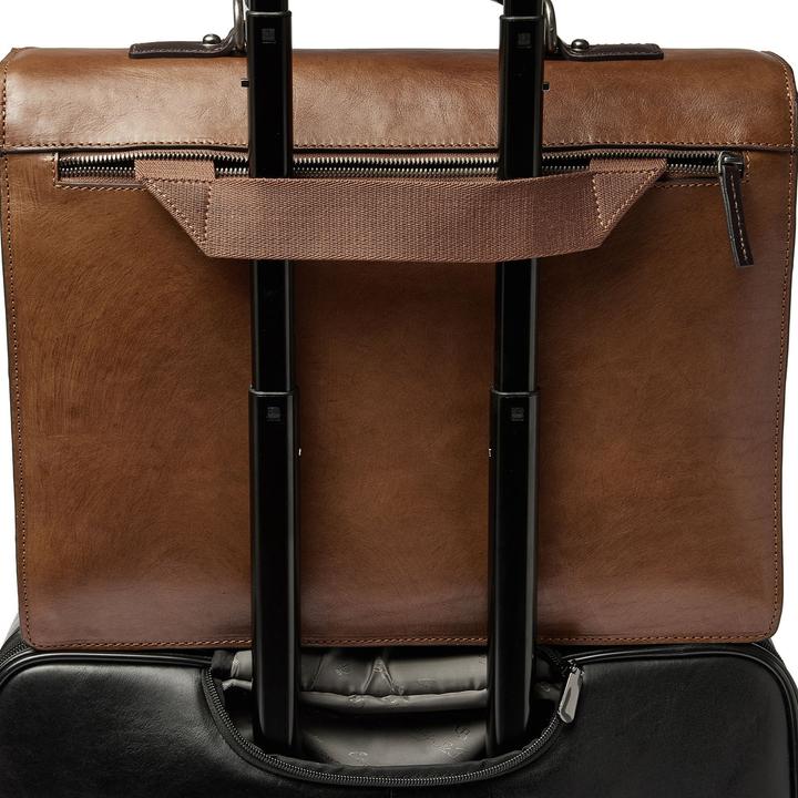 Actual product image Castelijn & Beerens Rien briefcase RFID leather 39.5 cm laptop compartment (17.30")