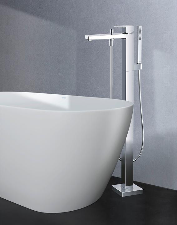 Actual product image Duravit Manhattan single lever bath mixer floor standing, projection 232 mm, consumer 2, MH5250000
