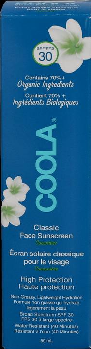 Actual product image Coola Suncare Classic Lotion Cucumber (Sun cream face, SPF 30, 50 ml, 50 g)
