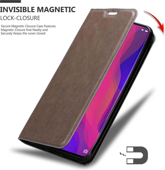 Image du produit Cadorabo Book Couverture magnétique invisible (Oppo Find X)