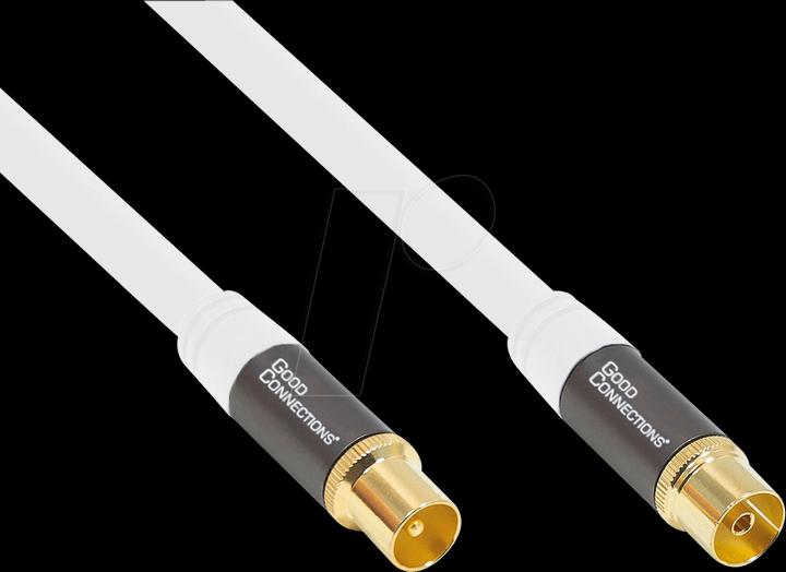 Immagine prodotto Good Connections Cavo antenna SmartFLEX, IEC/coax maschio/femmina, placcato oro, quadruplo schermo, schermatura 120dB (120 dB, Cavi antenna)