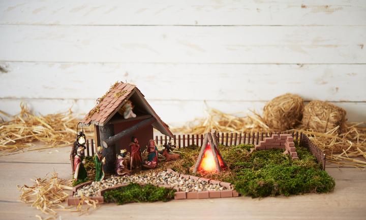 Image du produit VBS Crèche "Tabgha", bois, environ 24 x 10 x 18 cm