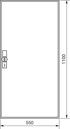 Actual product image Hager HAG FWB72D Field distributor,universal,IP44,1100x550x161m m, empty (Terminal strips)