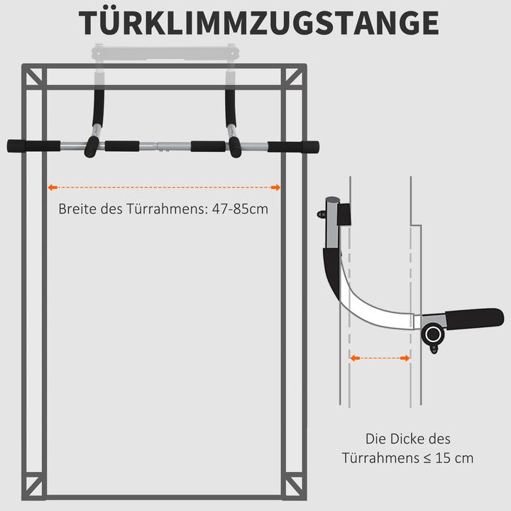 Image du produit Homcom Barre de traction pour le cadre de porte