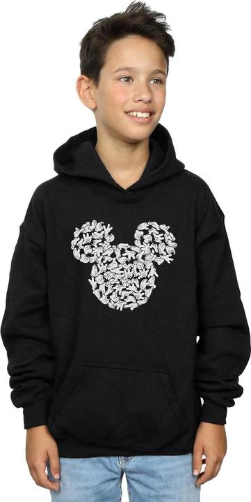 Actual product image Disney Boys Mickey Mouse Head Of Hands Hoodie (140, 146)
