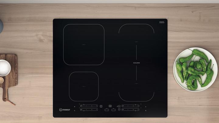 Produktbild Indesit IB 65B60 NE Schwarz Integriert 59 cm Zonen-Induktionskochfeld 4 Zone(n)