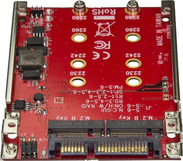 Produktbild StarTech Dual-Slot M.2 zu SATA Adapter RAID