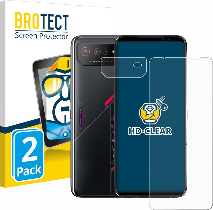 Actual product image BROTECT Screen Protector Clear (2 Piece, Asus ROG Phone 6)