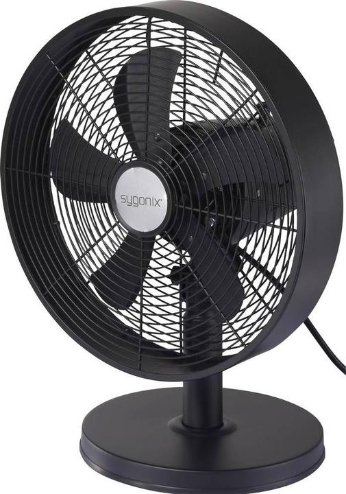 Sygonix Tischventilator 35 W Schwarz (56 dB)