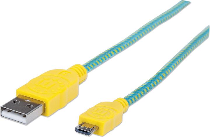 Actual product image Manhattan Braided Micro-USB (1.80 m, USB 2.0)