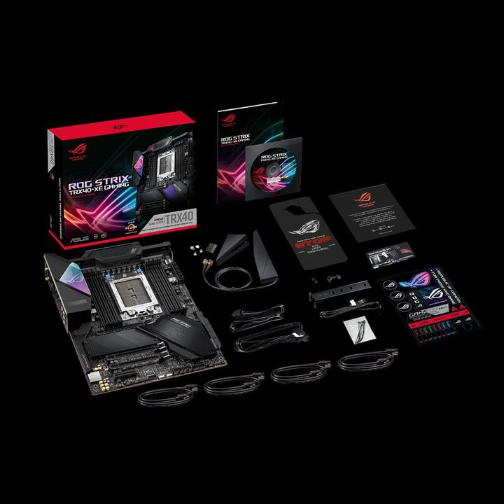 Actual product image ASUS ROG STRIX TRX40-XE Gaming, AMD TRX40 motherboard - Socket sTRX4 (sTRX4, ATX)
