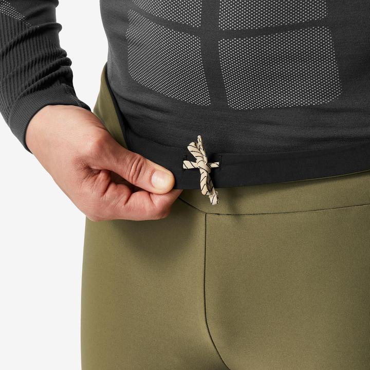 Immagine prodotto Wedze Calzamaglia da sci di fondo da uomo antivento - 500 nero/khaki (W30/L33)