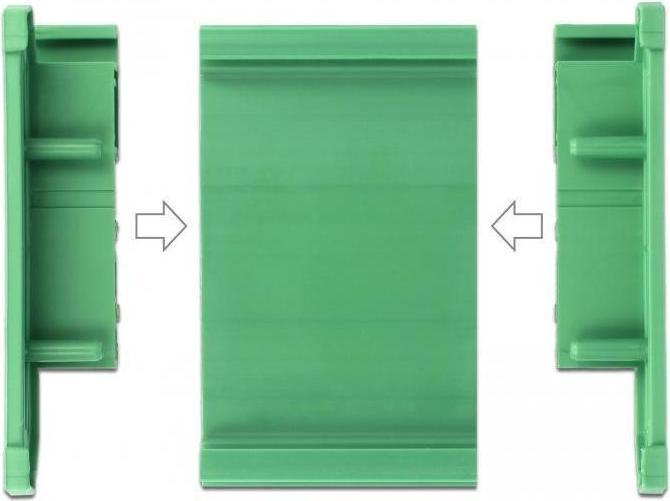 Image du produit Delock Platine Din-RAIL support de partie latérale, 4 pièces (G)