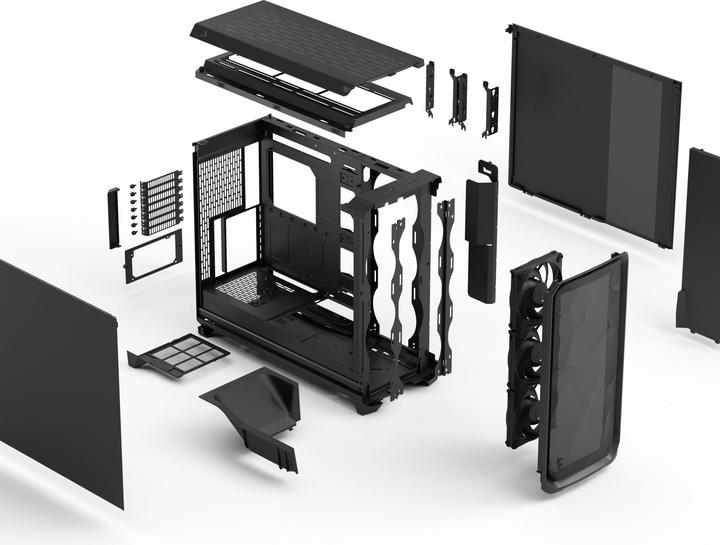 Produktbild Fractal Meshify 3 XL Solid Black (ITX, EE-ATX, E-ATX, SSI EEB, SSI CEB, ATX, mATX)
