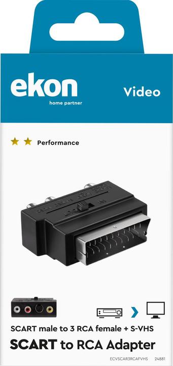 Actual product image Ekon Scart — RCA (0.58 m, Scart)